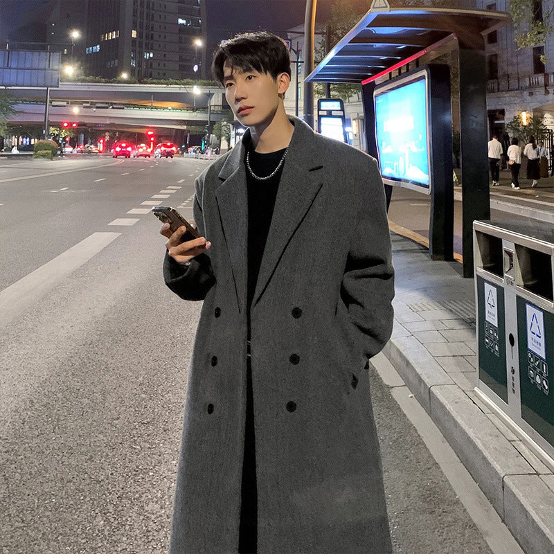 Mid-length Thick Loose Below The Knee Coat