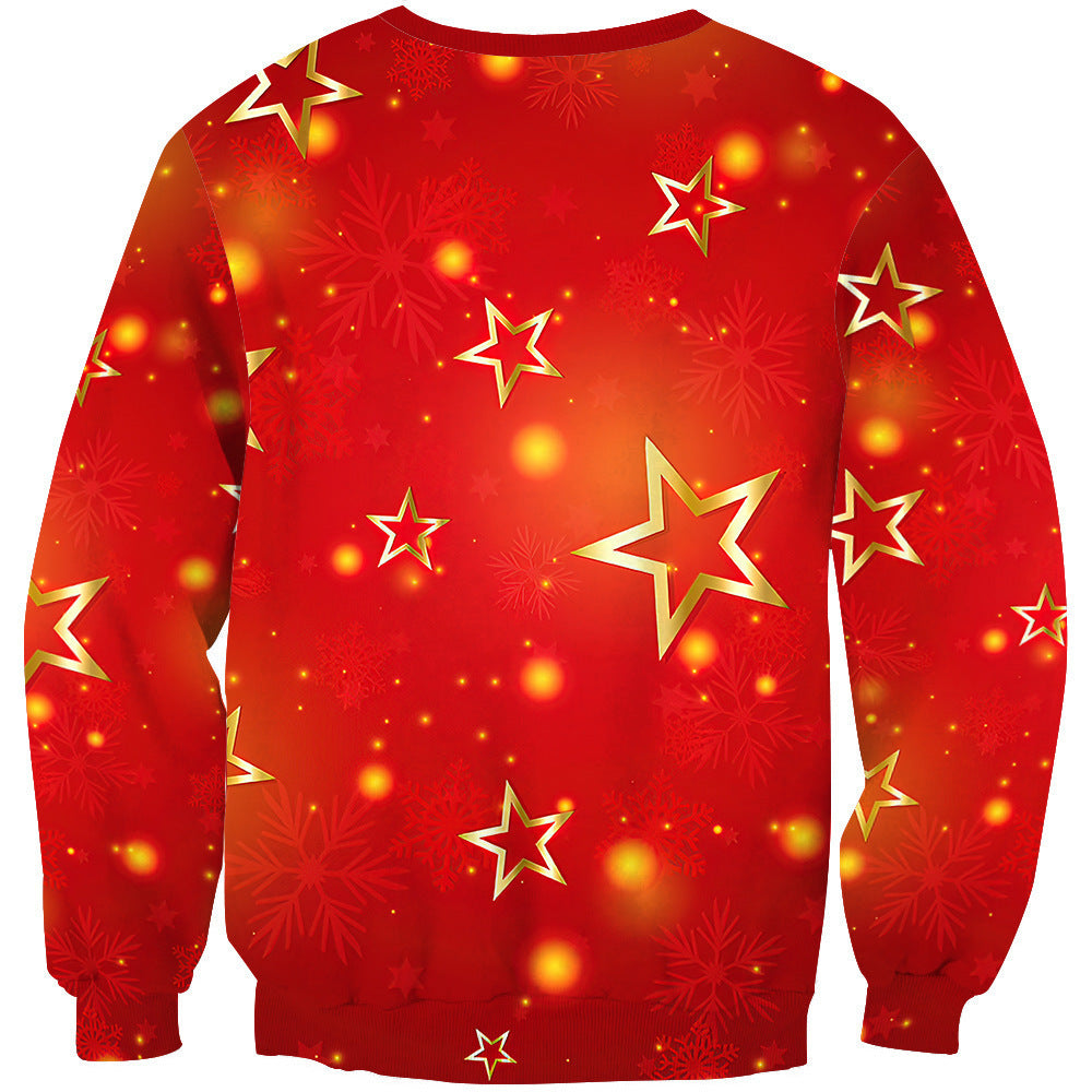Christmas Casual Round Neck Men's Sweater