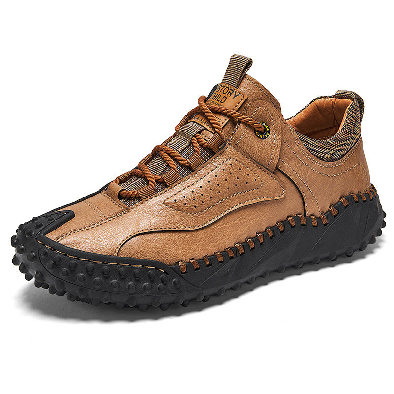 Lace-up Leather Men's Casual Shoes Plus Size