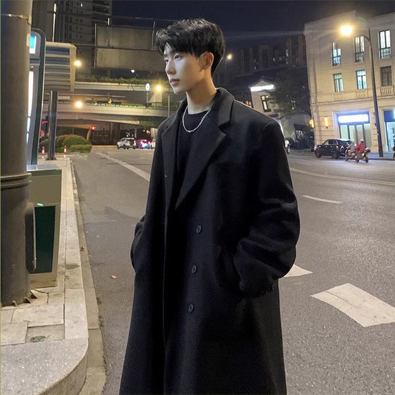 Mid-length Thick Loose Below The Knee Coat