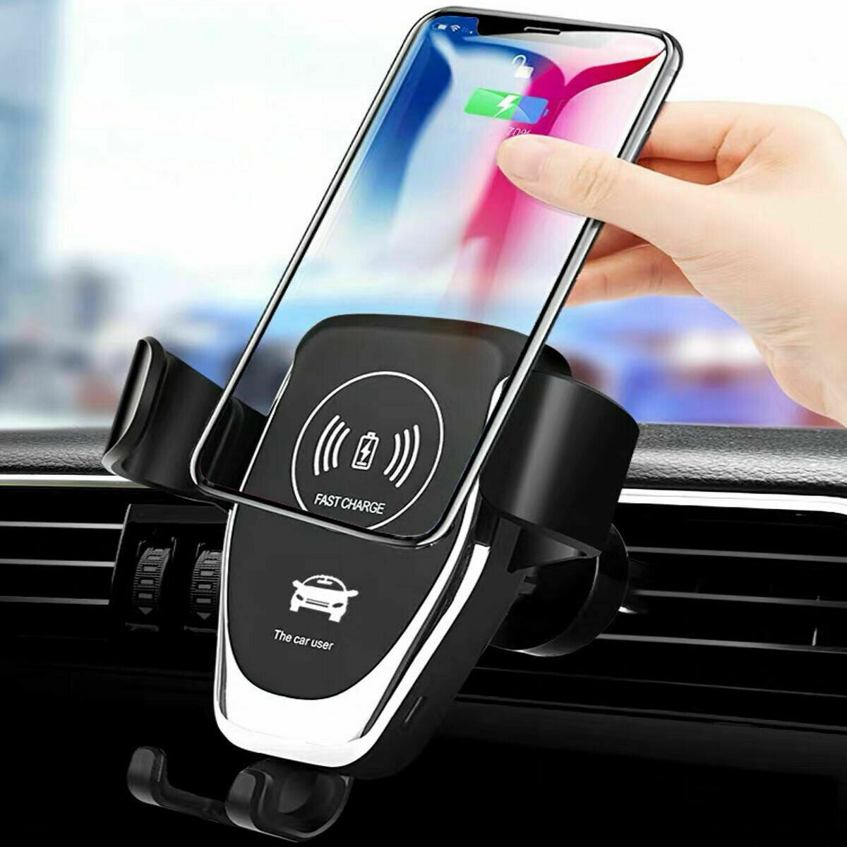 Wireless Fast Car Charger Mount Holder Stand Automatic