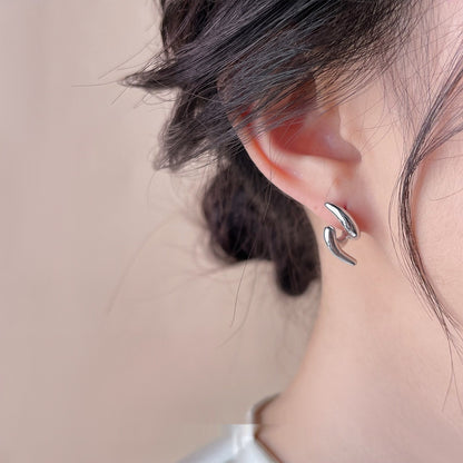 Personalized Ins Simple Commute Fashion Silver Stud Earrings