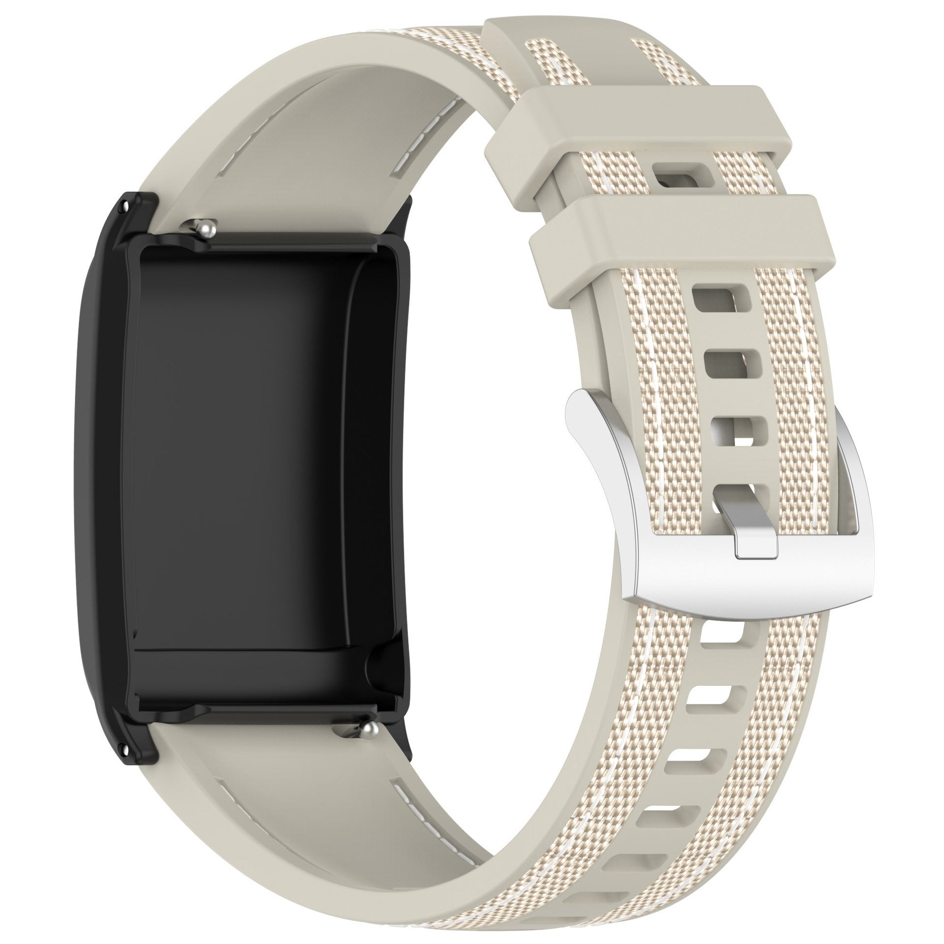 Woven Strap Watch Silicone Nylon Composite Wristband