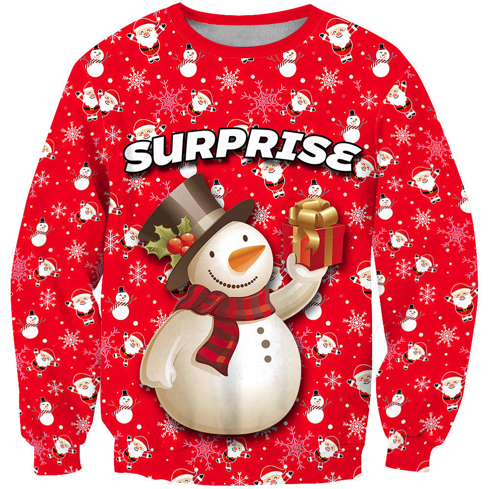 Christmas Casual Round Neck Men's Sweater