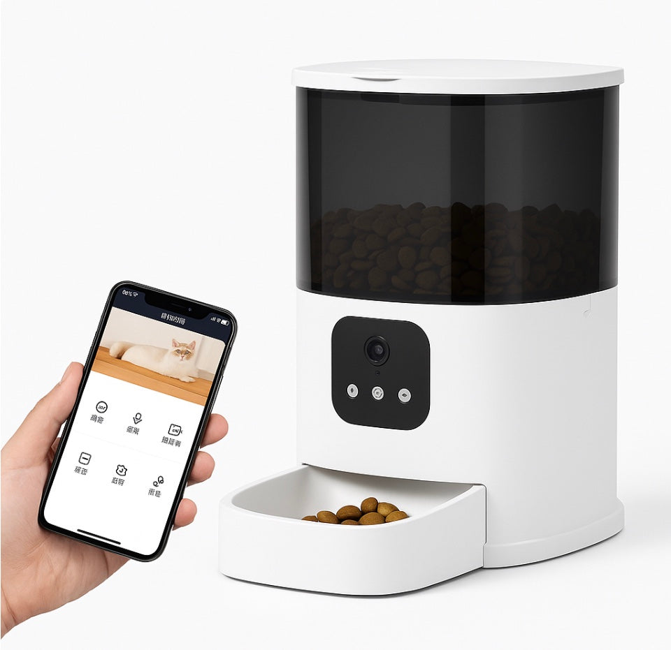 Smart Automatic Pet Feeder with WiFi & Voice Control