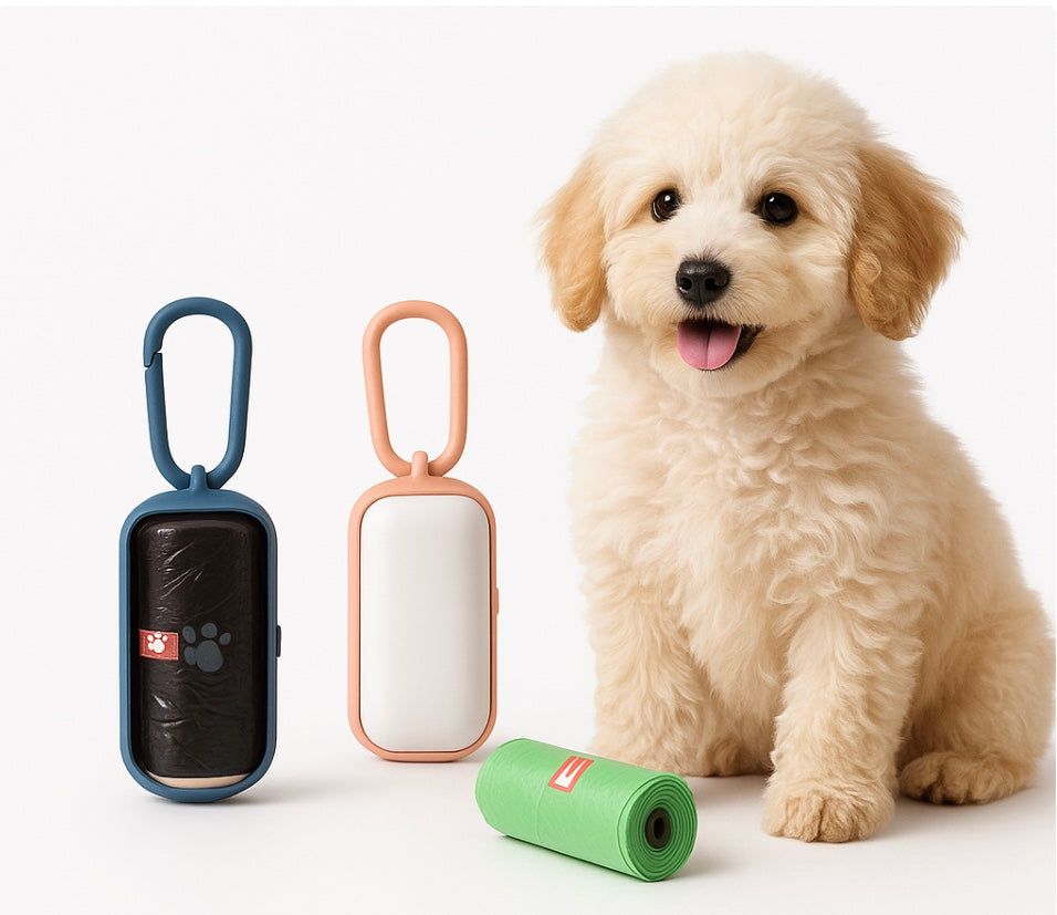 Portable Cats Dogs Garbage Bag Holder Pet Poop Bags