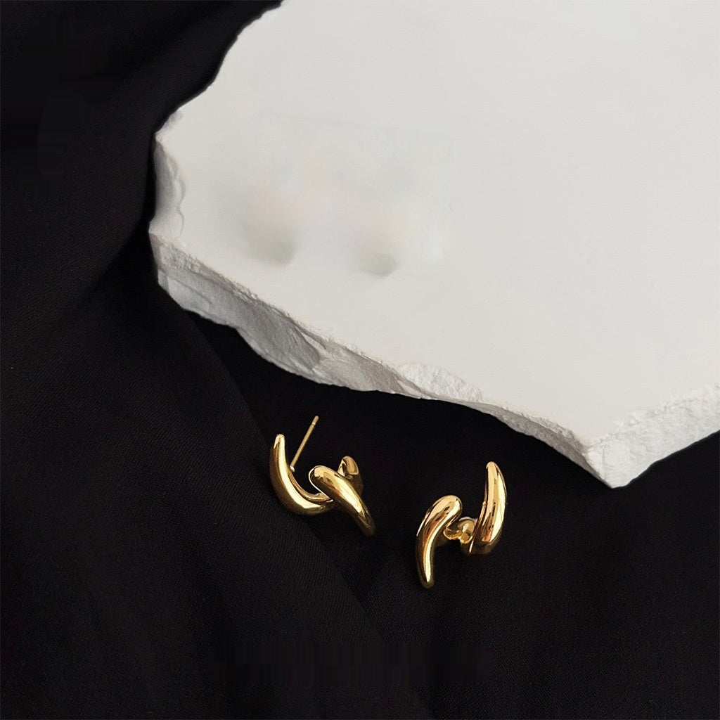 Personalized Ins Simple Commute Fashion Silver Stud Earrings