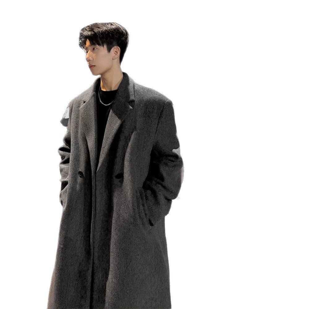 Mid-length Thick Loose Below The Knee Coat