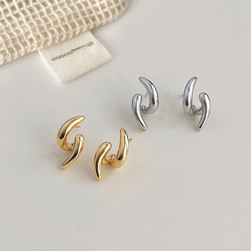 Personalized Ins Simple Commute Fashion Silver Stud Earrings