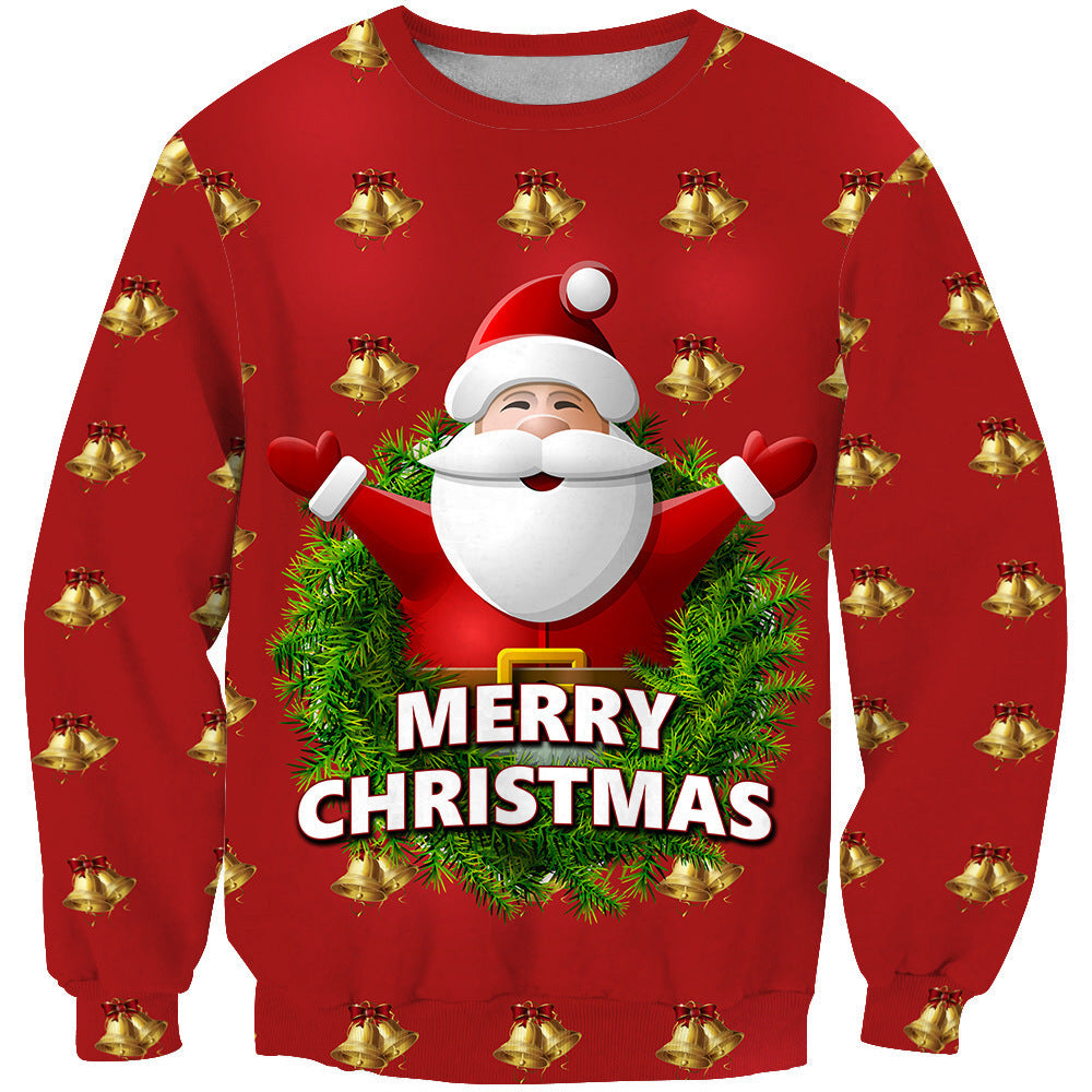 Christmas Casual Round Neck Men's Sweater