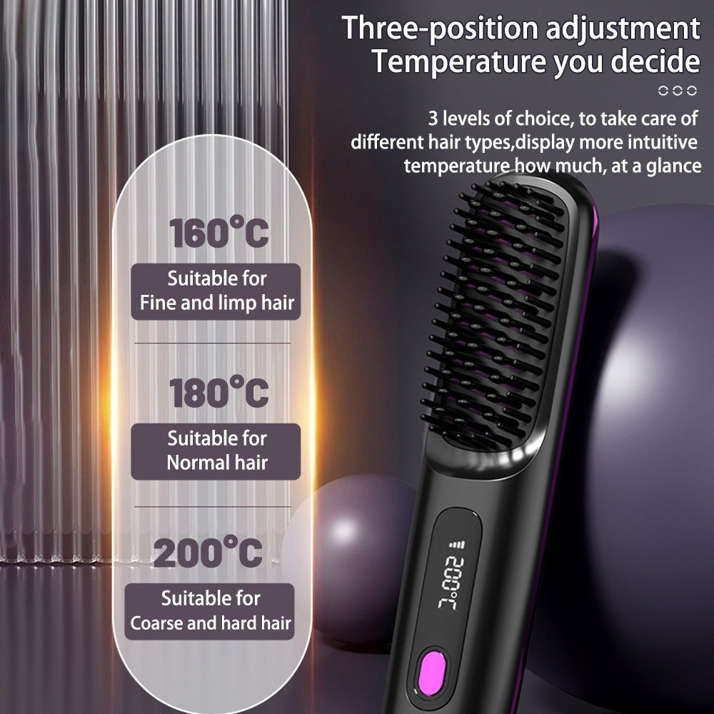 Straight Hair Comb Wireless Hair Straightener